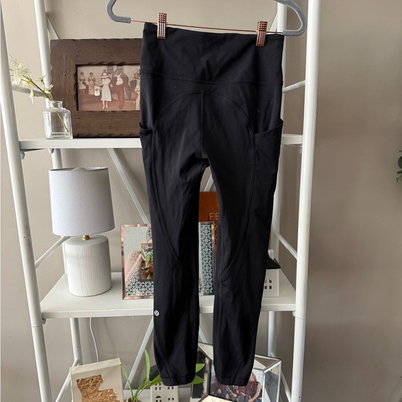 💕 2/$35 💕 Lululemon All the Right Places leggings in black, size 4. - Picture 1 of 4